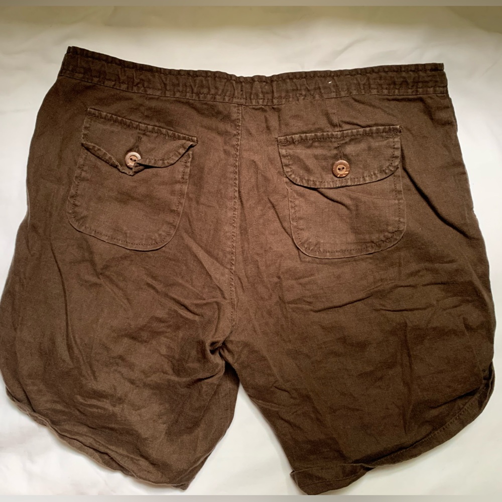 Old Navy size 4 brown linen shorts - Picture 2 of 5